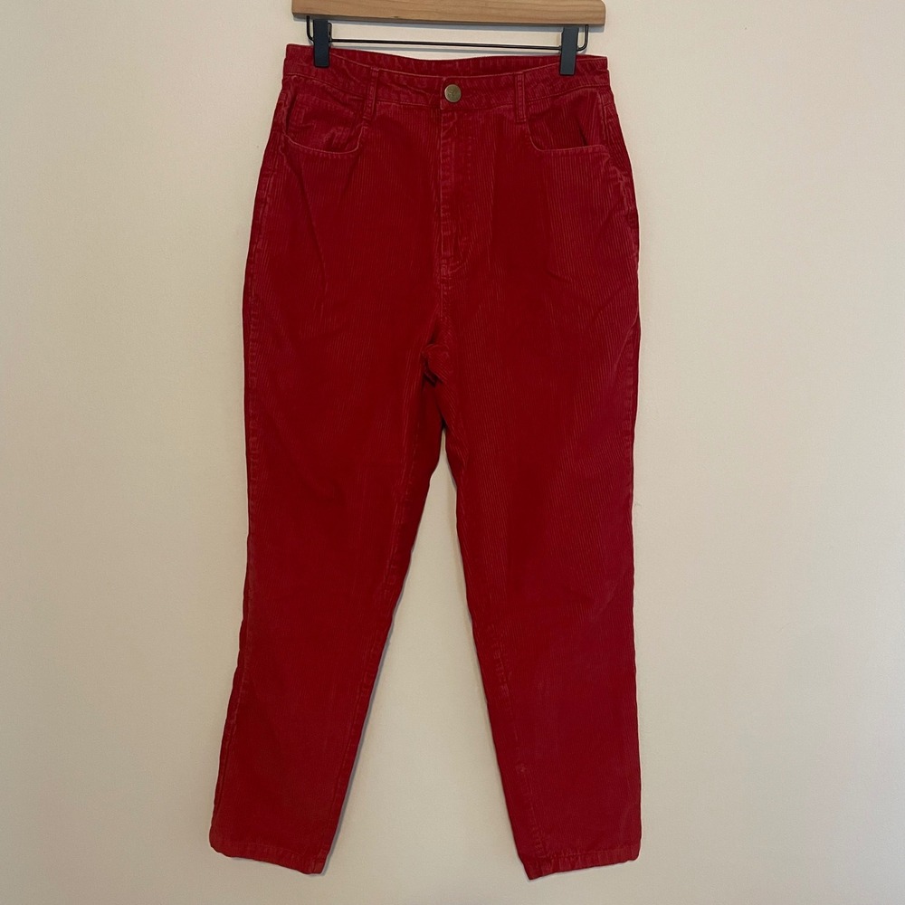 Lucy & Yak Corduroy pants Red 28x32 organic‎ cotton boho classic preppy casual